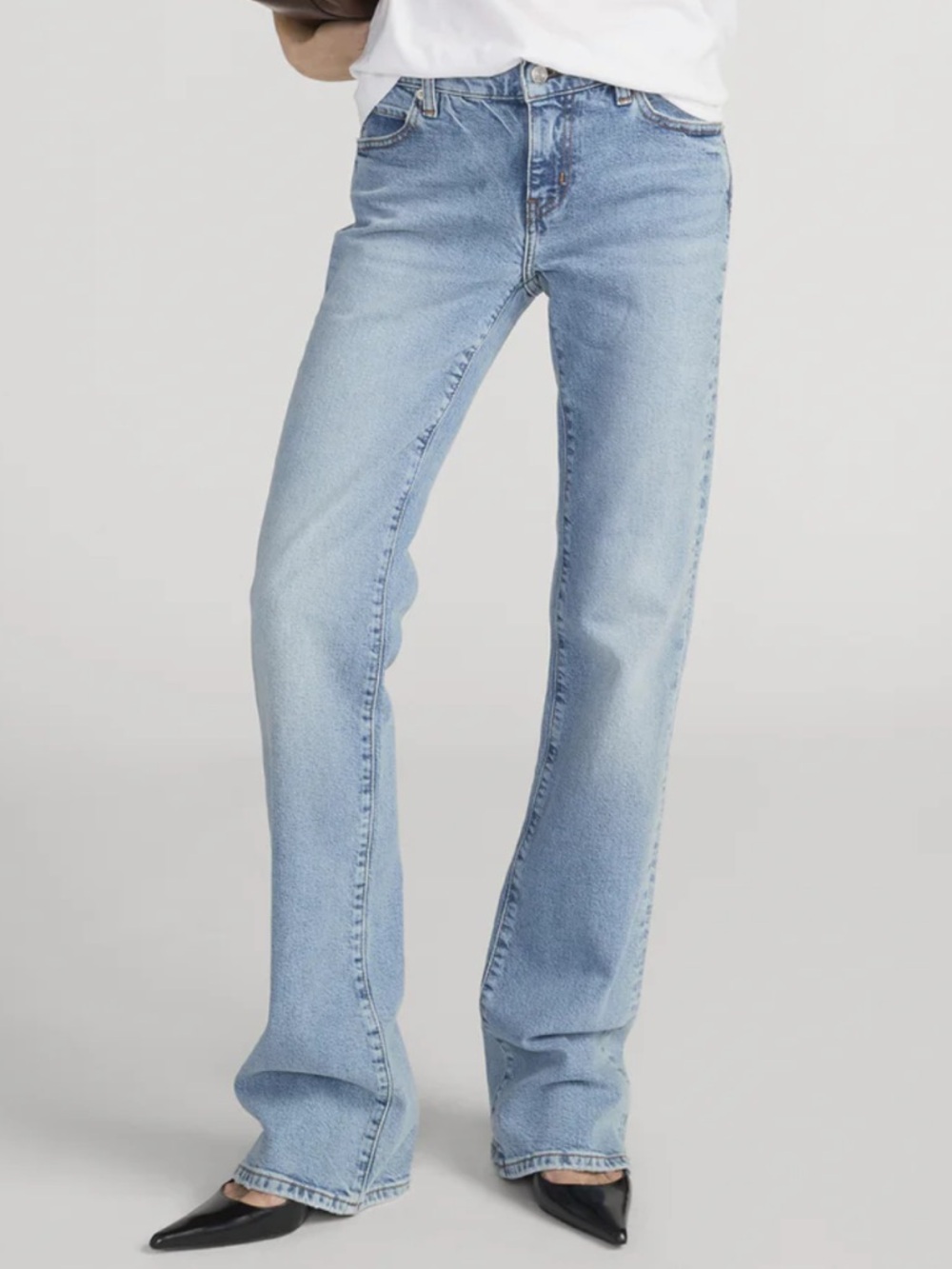 FRAME The Rodeo Low Rise Bootcut Jeans Spirit Wash Size 25 NWT $298 - Picture 3 of 13